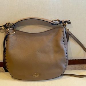 Coach Sutton Scallop Rivets Hobo Bag NWT